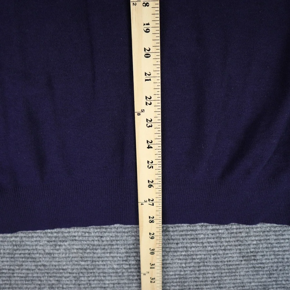 Vintage 90s DuPont V-Neck Sweater Mens 3XL Purple Knit Pine State Corporate Work